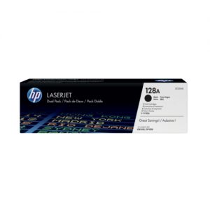 HP 128A Black Original LaserJet Toner Cartridge (Dual Pack)